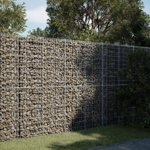 Gabione mit Deckel, 200x50x200 cm, Verzinkt