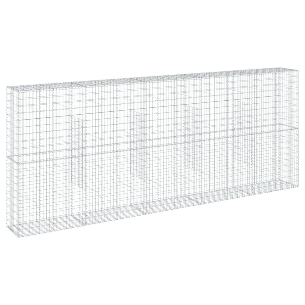 Gabione mit Deckel 500x50x200 cm