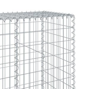 vidaXL Gabionenkorb avec couvercle 800x50x200 cm Fer galvanisé
