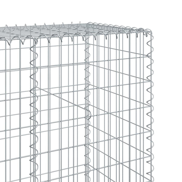 vidaXL Gabionenkorb avec couvercle 800x50x200 cm Fer galvanisé