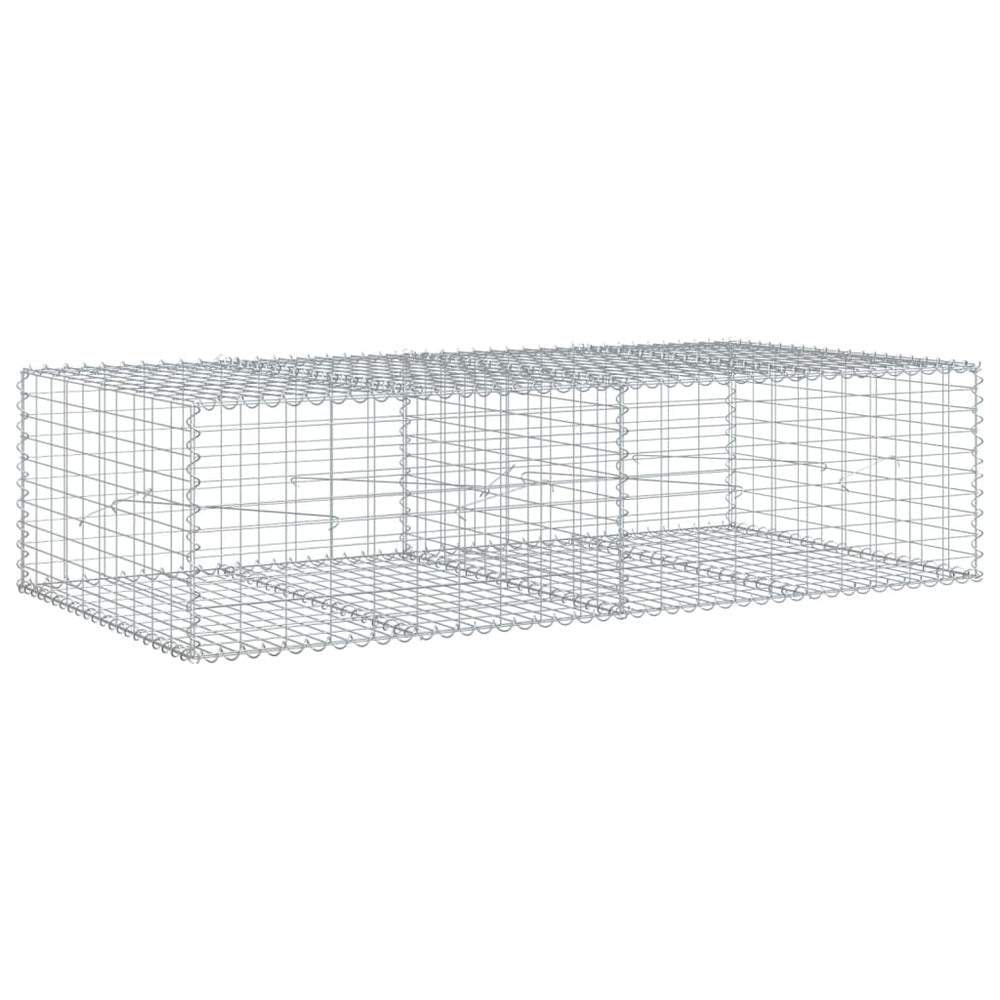 Gabione mit Deckel 200x100x50cm