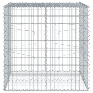 Gabione mit Deckel 100x100x100 cm