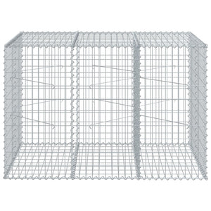 Gabione mit Deckel 150x100x100 cm