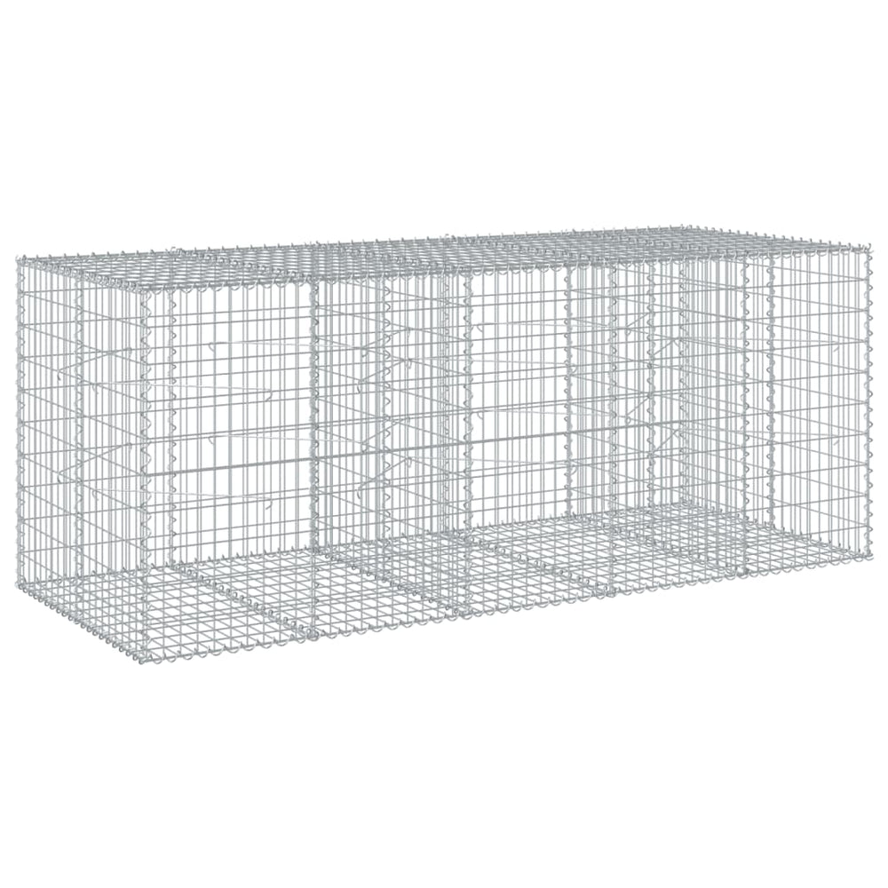 Gabione mit Deckel, 250x100x100 cm