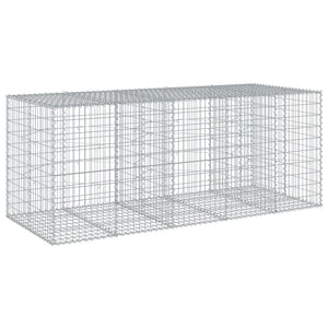 Gabione mit Deckel, 250x100x100 cm
