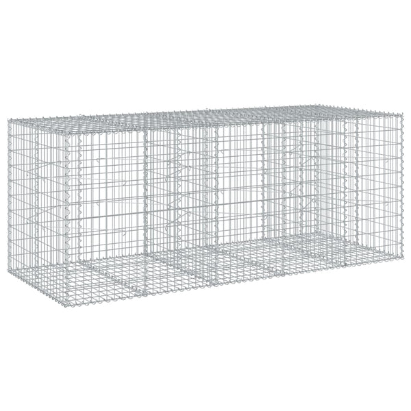 Gabione mit Deckel, 250x100x100 cm