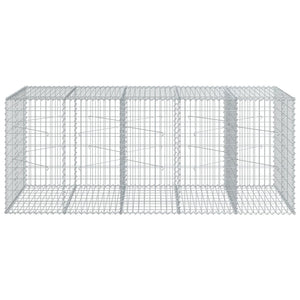 Gabione mit Deckel, 250x100x100 cm