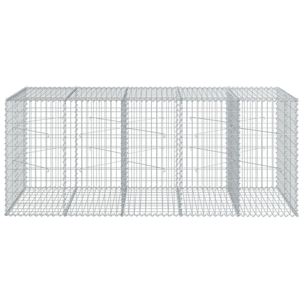 Gabione mit Deckel, 250x100x100 cm