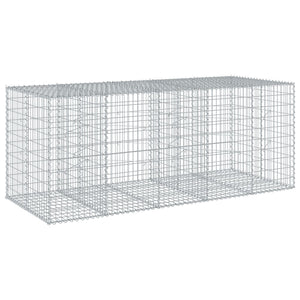 Gabione mit Deckel, 250x100x100 cm