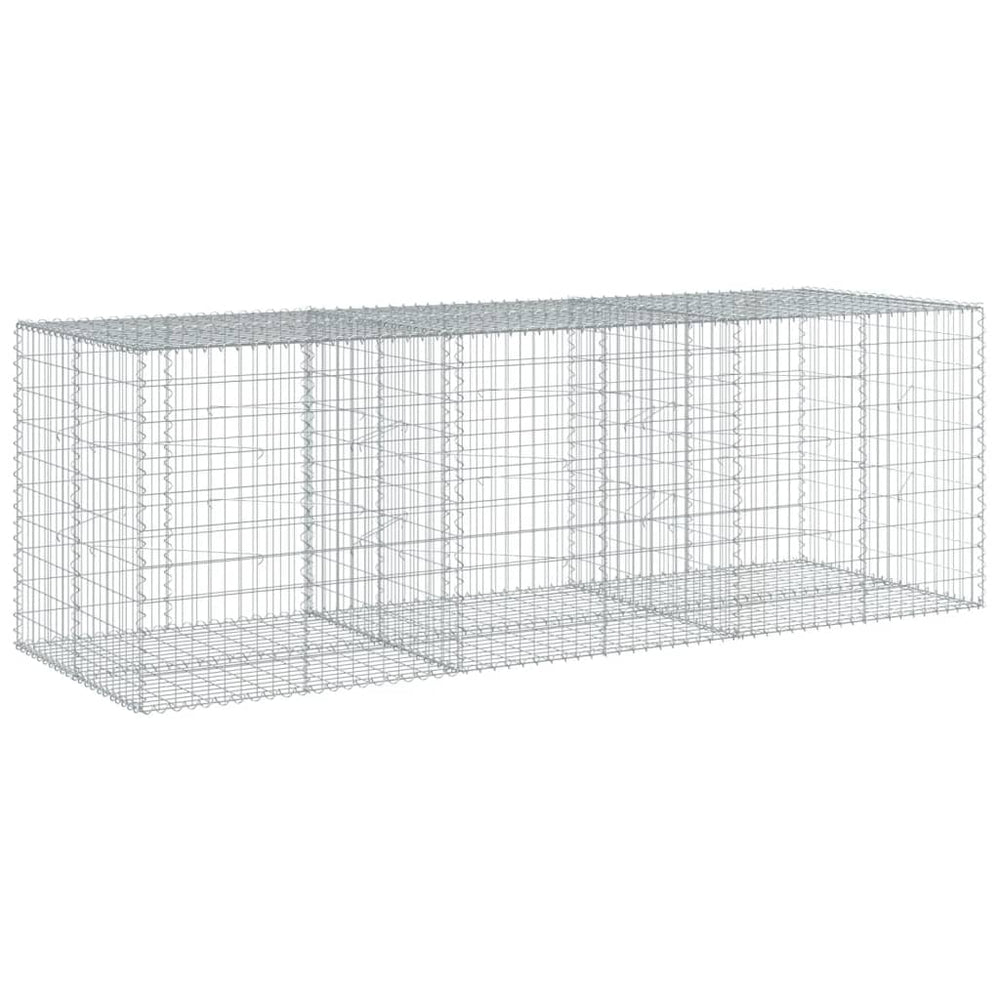 Gabione mit Deckel 300x100x100 cm
