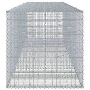 Gabione mit Deckel, 450x100x100 cm, verzinkt