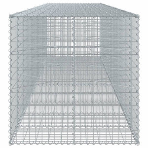 Gabione mit Deckel, verzinkt, 550x100x100 cm
