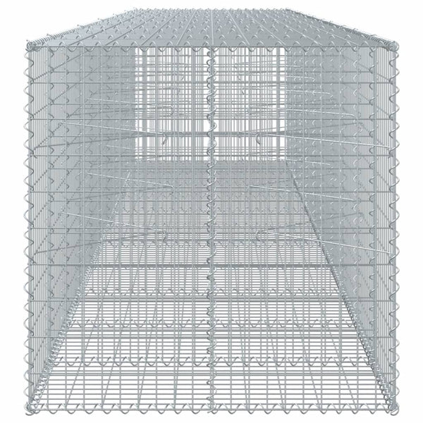 Gabione mit Deckel, verzinkt, 550x100x100 cm