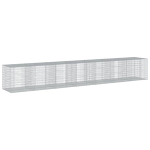 Gabione mit Deckel 700x100x100cm, verzinkt