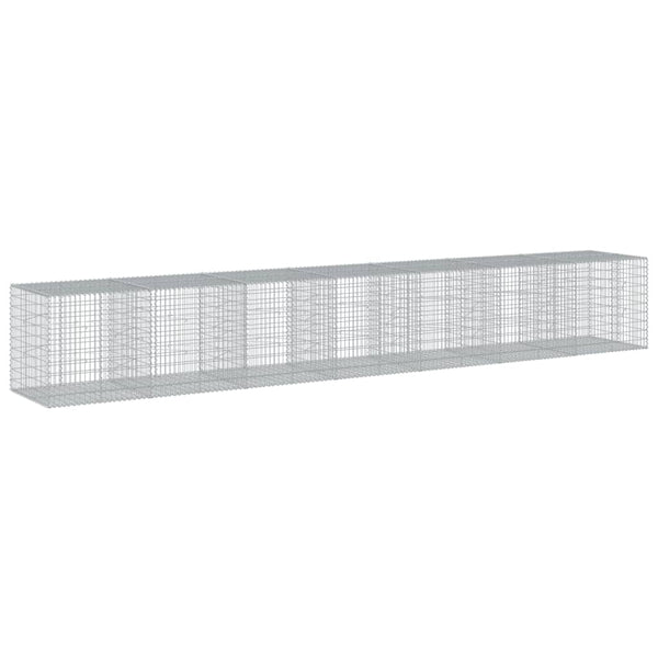 Gabione mit Deckel 700x100x100cm, verzinkt