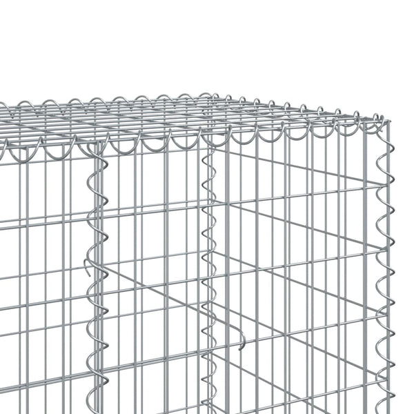 Gabione mit Deckel 700x100x100cm, verzinkt