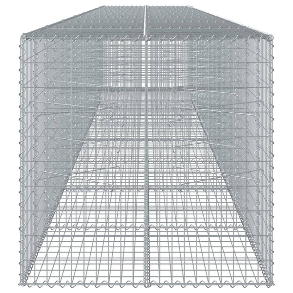 Gabione mit Deckel 800x100x100 cm Verzinkt