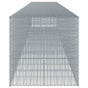 Gabione mit Deckel, Verzinkt, 850x100x100 cm