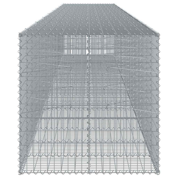 Gabione mit Deckel, Verzinkt, 850x100x100 cm