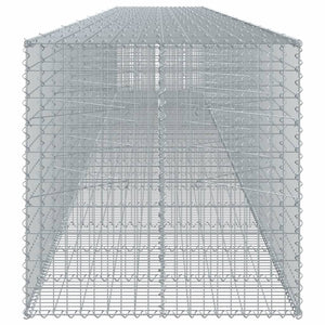 Gabione mit Deckel, 950x100x100 cm, Verzinkt