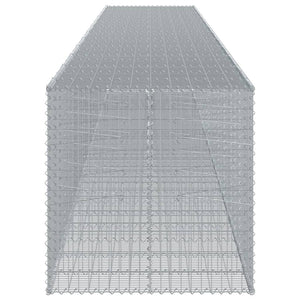 Gabione mit Deckel, 115x100x100 cm, Verzinkt