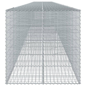 Gabione mit Deckel, 120x100x100 cm, Verzinkt
