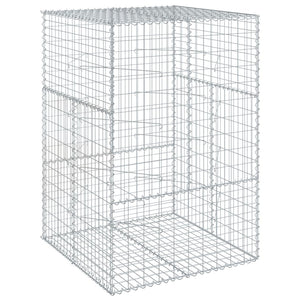 Gabione mit Deckel 100x100x150 cm