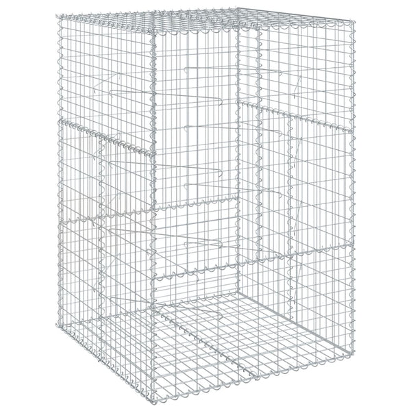 Gabione mit Deckel 100x100x150 cm