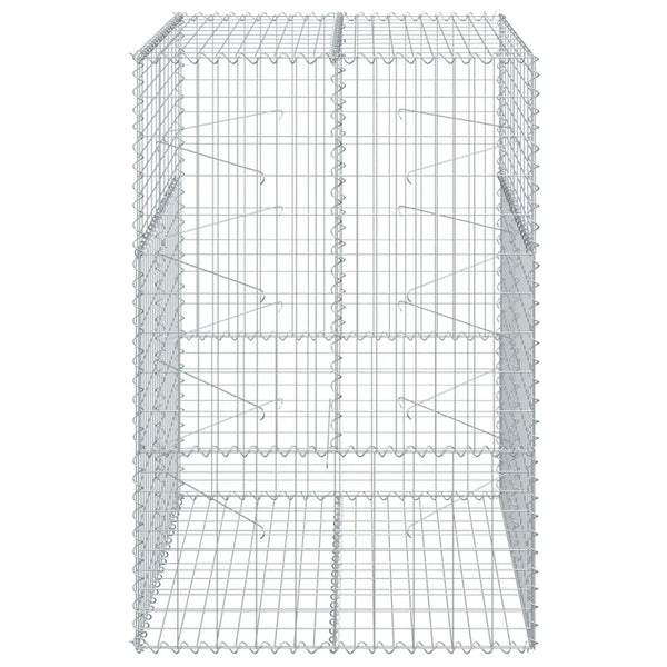 Gabione mit Deckel 100x100x150 cm