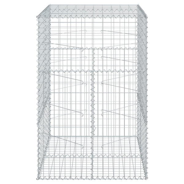 Gabione mit Deckel 100x100x150 cm