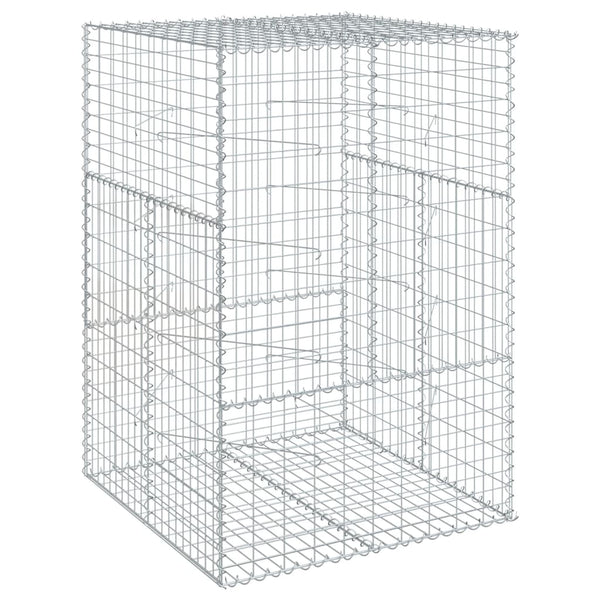 Gabione mit Deckel 100x100x150 cm