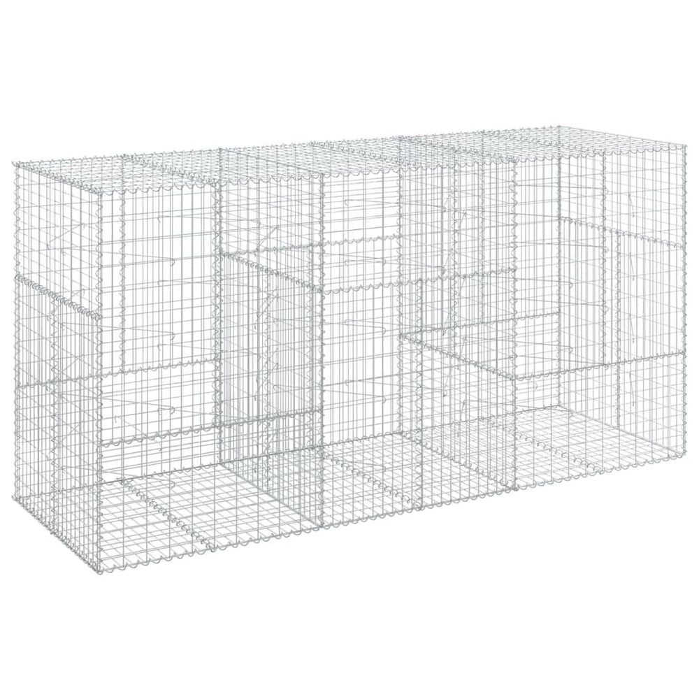Gabione mit Deckel, 300x100x150 cm