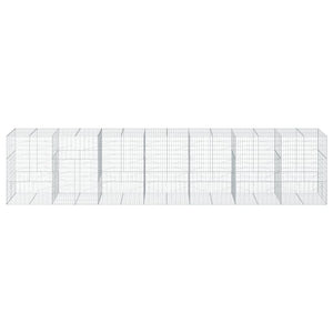 Gabione mit Deckel 700x100x150 cm