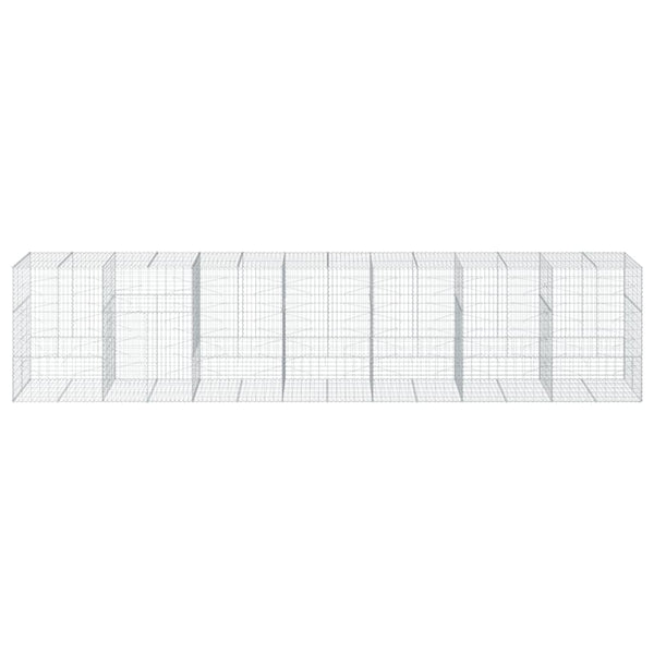 Gabione mit Deckel 700x100x150 cm