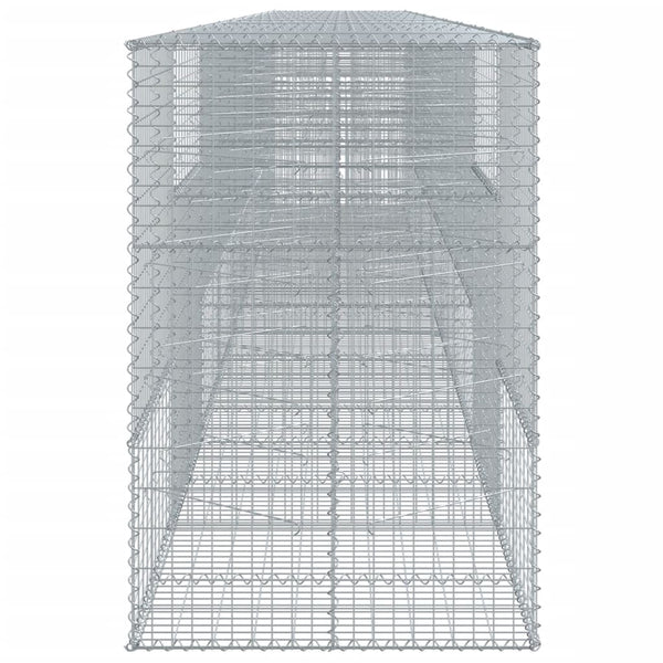 Gabione mit Deckel, 900x100x150 cm, Verzinkt