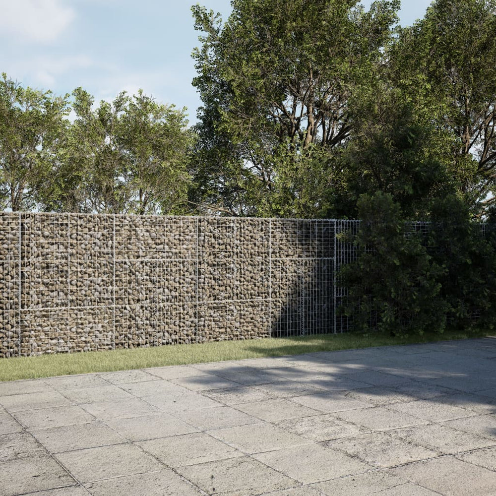 Gabione mit Deckel, 900x100x150 cm, Verzinkt