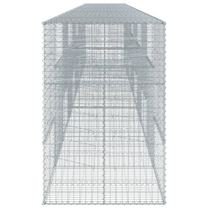 Gabione mit Deckel, 100x100x150 cm, Verzinkt