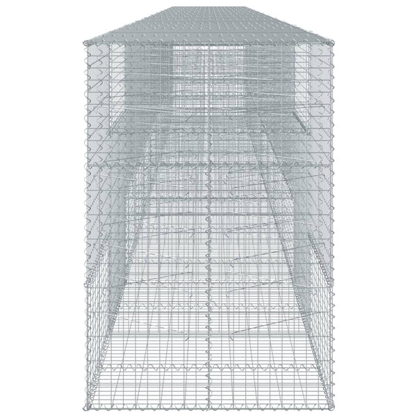 Gabione mit Deckel, 110x100x150 cm, Verzinkt