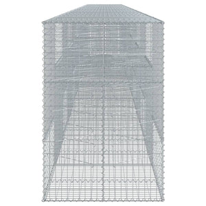 Gabione mit Deckel, 120x100x150 cm, verzinkt