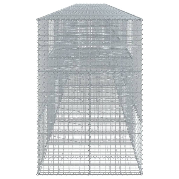 Gabione mit Deckel, 120x100x150 cm, verzinkt
