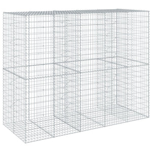 Gabione mit Deckel 250x100x200 cm