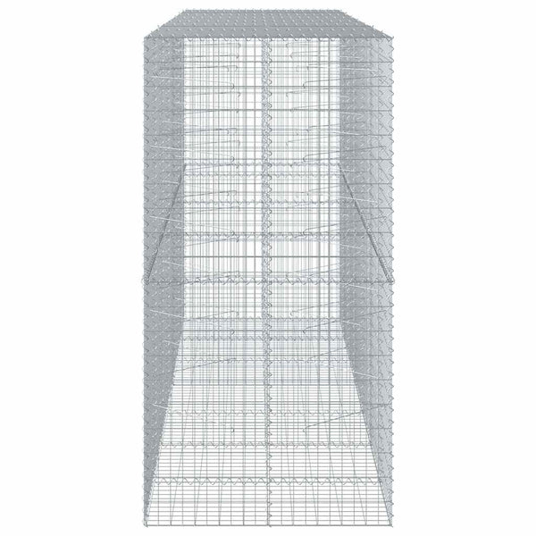 Gabione mit Deckel, 350x100x200 cm, Verzinkt