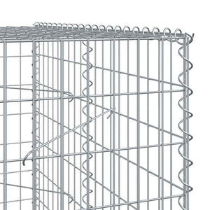 Gabione mit Deckel, 350x100x200 cm, Verzinkt