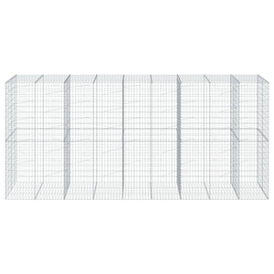 Gabione mit Deckel 450x100x200 cm Verzinkt