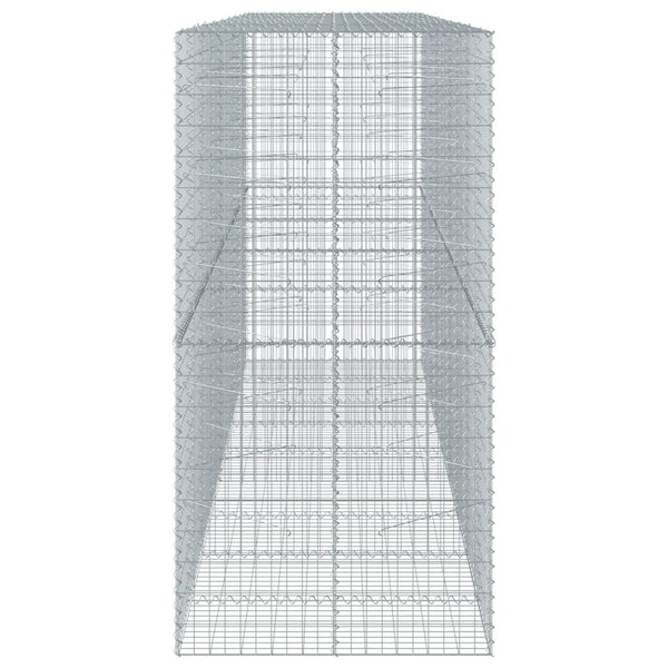 Gabione mit Deckel 450x100x200 cm Verzinkt