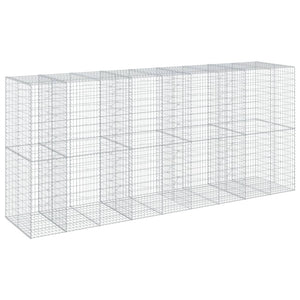 Gabione mit Deckel 450x100x200 cm Verzinkt