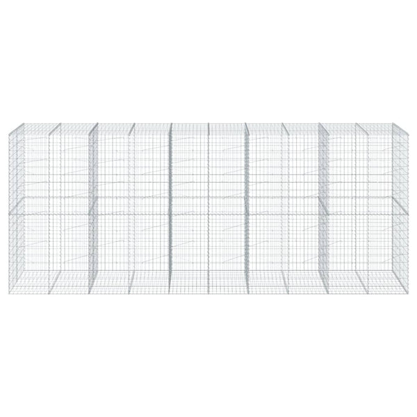 Gabione mit Deckel 500x100x200 cm