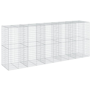 Gabione mit Deckel 500x100x200 cm