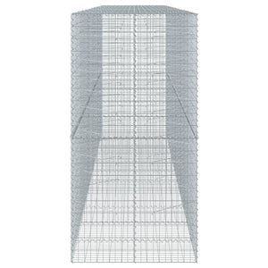 Gabione mit Deckel, 550x100x200 cm, Verzinkt