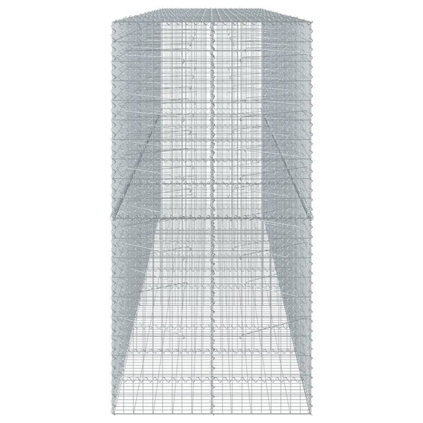 Gabione mit Deckel, 550x100x200 cm, Verzinkt
